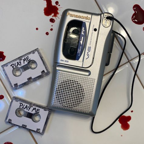 🧩This microcassette is the exact type used in the movie! (Panasonic RN-305) 🧩Each microcassette has some light cosmetic wear, like marks in the paint 🧩Includes 1 Panasonic RN-305 Microcassette Player with 2 tapes (Adam's tape and Dr. Gordon's tape) 🧩The tapes are pre-recorded with audio from Adam's message and Dr. Gordon's message 🧩Every modification to the player and tapes is made to replicate what's seen in the movie 🧩The intended purpose of these microcassettes is to play the tapes, not to record new tapes. That being said, the cord modification added to the microcassette would need to be removed to properly record new audio onto tapes. Of course, if you're not planning on recording new tapes this doesn't need to be done 🧩The player requires two AA batteries (Your order will come Horror Films, Craft Ideas, Movie Replica, Tape Recorder, Aa Batteries, The Movie, Horror Movies, To Play, Collectibles