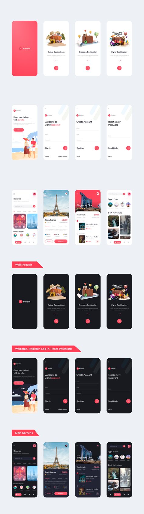 Travel App UI Kit User Interview Design, E Commerce App Design, E Commerce App Mobile Ui, E Commerce App Ui, Travel Ui Design, Modern App Design, Travel App Ui Design, User Interview, Travel App Design