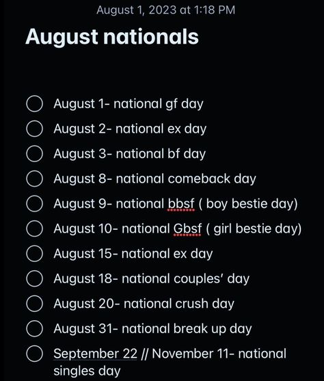 October National Days 2023, International Boyfriend Day, National Couples Day, National Gf Day, National Boyfriend Day, Boyfriend Day, National Girlfriend Day, Girlfriends Day, National Days
