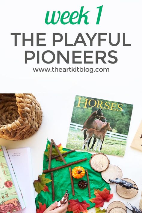 The Playful Pioneers, Pioneer Homeschool Activities, The Peaceful Press, Playful Pioneers Curriculum, Peaceful Press Homeschool, Playful Pioneers, Peaceful Press, Pioneer Crafts, Elementary History