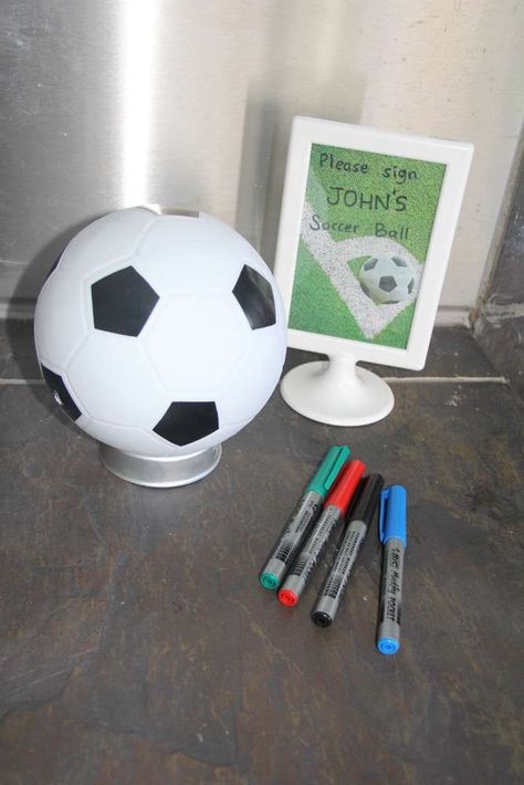 Soccer Birthday Party Snacks, Soccer Party At The Park, One Year Old Soccer Party, Soccer Second Birthday, Outdoor Soccer Party Ideas, Soccer Theme Birthday Party For Men, Soccer Party Activities, First Birthday Boy Soccer Theme, Soccer Theme Birthday Party Games