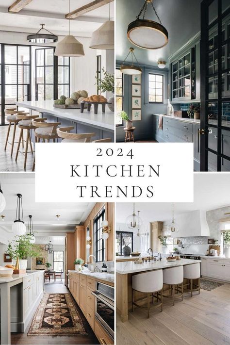 Beautiful kitchen design ideas and trends for 2024, with lighting ideas, 2024 kitchen cabinet trends, colors, backsplash ideas, warm wood cabinets, European style kitchens, designer kitchen ideas, modern farmhouse style & more! Oak And White Kitchen, Cabinet Trends, 2024 Kitchen, Kitchen Cabinet Trends, Beautiful Kitchen Designs, Timeless Kitchen, Trends For 2024, Kitchen Design Trends, Kitchen Farmhouse