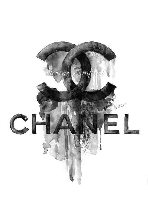 Dripping Logo, Mode Logos, Logo Chanel, Chanel Wallpapers, Chanel Poster, Chanel Wallpaper, Chanel Wall Art, Vintage Foto's, Chanel Print
