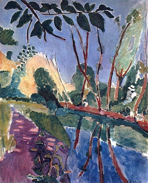 Arts And Crafts, Nature, Landscape Paintings, Painting & Drawing, Henri Matisse, Matisse Paintings, Art Walk, Garden Painting, French Art