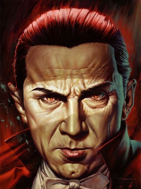 Universal Monsters Art, Jason Edmiston, Dracula Art, Hollywood Monsters, Mondo Posters, Classic Monster Movies, Batman Christian Bale, Bela Lugosi, Horror Artwork