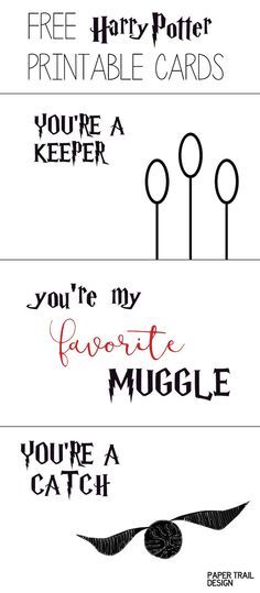 Free Printable Harry Potter Cards for Valentines, Anniversaries, special occasion or whatever. You're a catch, keeper, and you're my favorite muggle. Carte Harry Potter, Free Printable Harry Potter, Printable Harry Potter, Harry Potter Birthday Cards, Harry Potter Valentines, Harry Potter Cards, Harry Potter Book Covers, Harry Potter Printables Free, Harry Potter Free