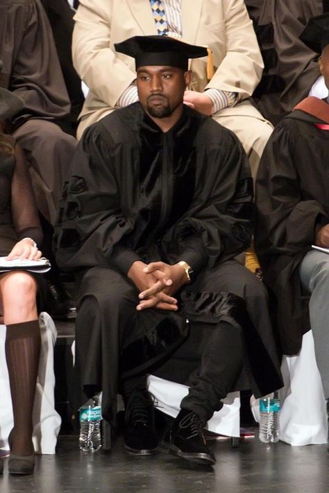 Kanye West receives an honorary doctorate at the School of the Art Institute Of Chicago on May 11 in Chicago. Kanye West