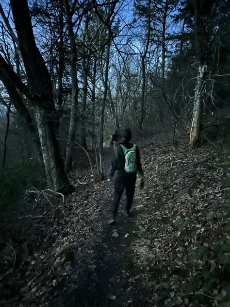 hiking in the dark. cryptic photos. dark forest. grunge. outdoor. winter hiking. Nature, Night Hike Aesthetic, Cryptic Photos, Forest Grunge, Night Hike, Dark Visions, Forest Camp, Night Hiking, Movie Ideas