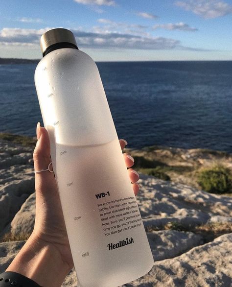 Healthish Water Bottle 💧 on Instagram: “"Been trying to make a more conscious effort to drink more water daily and this water @healthishco bottle is making it a hell of a lot…” Drinking A Lot Of Water, Jade Roller, Drink More Water, More Water, Gua Sha, Amazon Find, Amazon Finds, Consciousness, Water Bottles
