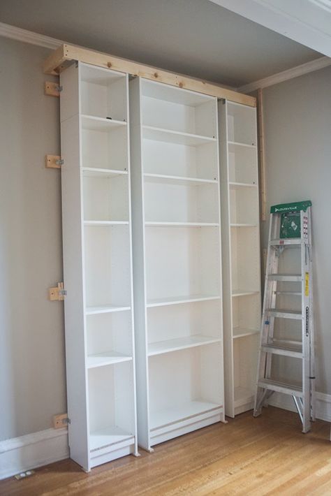 Billy Bookshelves, Desain Pantry Dapur, Living Room Ikea, Garderobe Design, Billy Ikea, Billy Regal, Billy Bookcase Hack, Hack Ikea, Desain Pantry