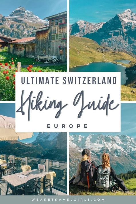 Switzerland is home to some of the best hiking trails in the world, making it an ideal destination for a hiking trip. Last month I went on a girls' wellness getaway in Switzerland where we spent eight blissful days hiking through the breathtaking Bernese Alps.  If you want to plan a Switzerland hiking trip, this guide has everything you need to know to make it an unforgettable experience! Swiss Alps Summer, Swiss Alps Hiking, Switzerland Adventure, Alps Hiking, Switzerland Summer, World Making, Switzerland Hiking, Switzerland Itinerary, Best Campervan