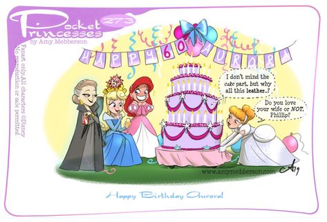 Pocket Princesses 273 - Happy Birthday Aurora! #pocketprincesses #pocketprincess Please don’t repost, edit or compile into videos. Share on…” Humour, Pocket Princesses, Amy Mebberson, Pocket Princess Comics, Cartoons Disney, Disney Princess Comics, Disney Princess Memes, Disney Comics, Pocket Princess