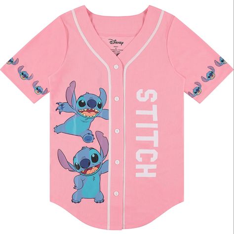 Disney Ladies Lilo and Stitch Shirt - Ladies Classic Lilo and Stitch Baseball Jersey Lilo and Stitch Mesh Jersey Lilo And Stitch Shirt, Hawaiian Girls, Pink Stitch, Mesh Jersey, Stitch Shirt, Lilo Stitch, Cute Christmas Gifts, Disney Lilo, Disney Ladies