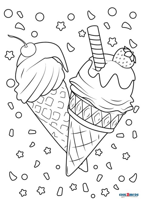 Free Printable Ice Cream Coloring Pages For Kids Coloring Pages For Second Grade, Two Sweet Coloring Page, Fill In Coloring Pages, Coloring Page Ice Cream, Colouring Pages For Preschoolers, Ice Cream Colouring Sheet, Ice Cream Coloring Pages Free Printable, Ice Cream Cone Coloring Page, Kid Printables Art