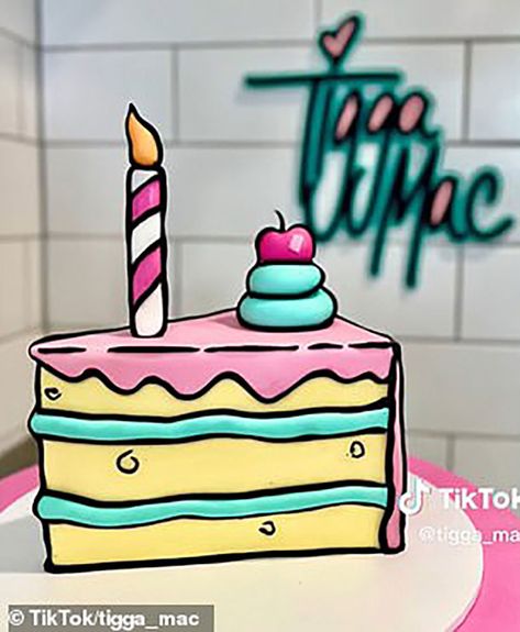 10 cartoon cake ideas with comic book cake trend | Chica and Jo 2d Birthday Cake Design, 2d Cakes Design, Comic Cake Ideas, Pastel Comic, Tigga Mac, 2d Cake, Tårta Design, Comic Cake, Cartoon Cakes