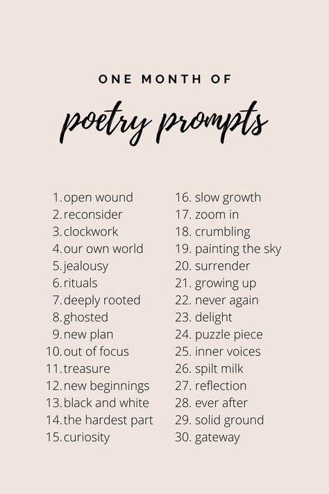 Poem Writing Prompts, Songwriting Prompts, Writing Songs Inspiration, Writing Prompts Poetry, Journal Inspiration Writing, Poetry Prompts, Writing Inspiration Tips, Poetry Ideas, Daily Writing Prompts
