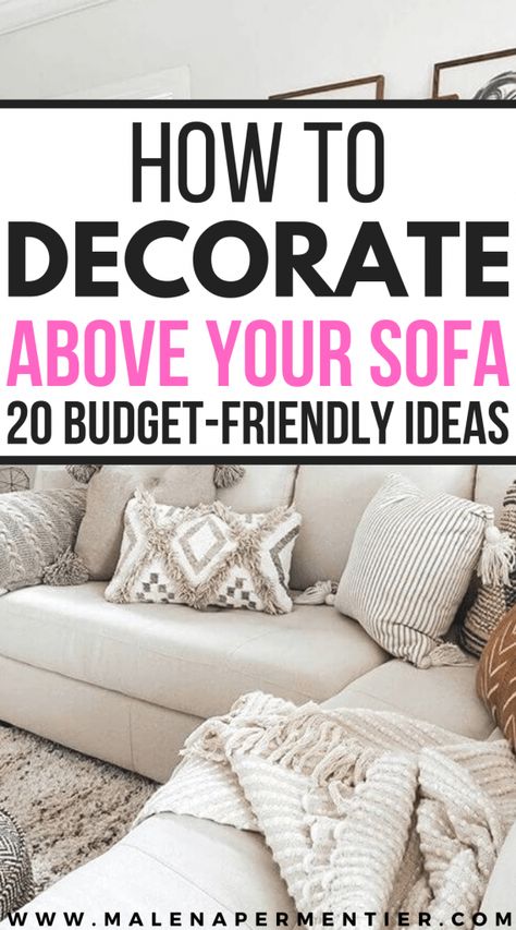 Decorating A Wall Behind A Sofa, Living Room Above Couch Decor Wall Ideas, How To Style A Wall Behind A Couch, Couch Wall Decor Behind The, How To Decorate Above A Couch, Floating Shelves Over Couch Living Room, How To Decorate The Wall Behind A Couch, Decor Above Sofa Wall, Decor For Behind The Couch Wall