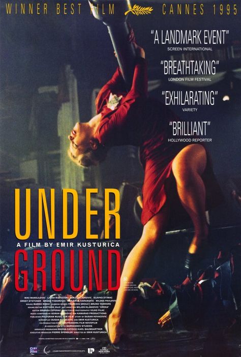 Underground (1995) (Emir Kusturica) Underground Film, Film Story, London Film Festival, Black Comedy, Foreign Film, Movie Poster Art, Popular Movies, Filming Locations, Film Serie