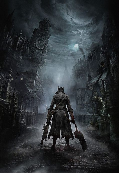 Classic : The Art Of Bloodborne Bloodborne Poster, Bloodborne Game, Dark Souls Wallpaper, Gamer Decor, Bloodborne Art, Soul Game, Game Room Family, Gamers Anime, Video Game Posters