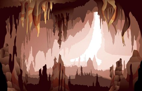 Stalactites Stalagmites Cave Interior View Cave Interior, Stalactites And Stalagmites, Hanging From Ceiling, Interior Concept Art, Dragon Cave, Dark Cave, Cave Drawings, Pixel Art Background, Interior View