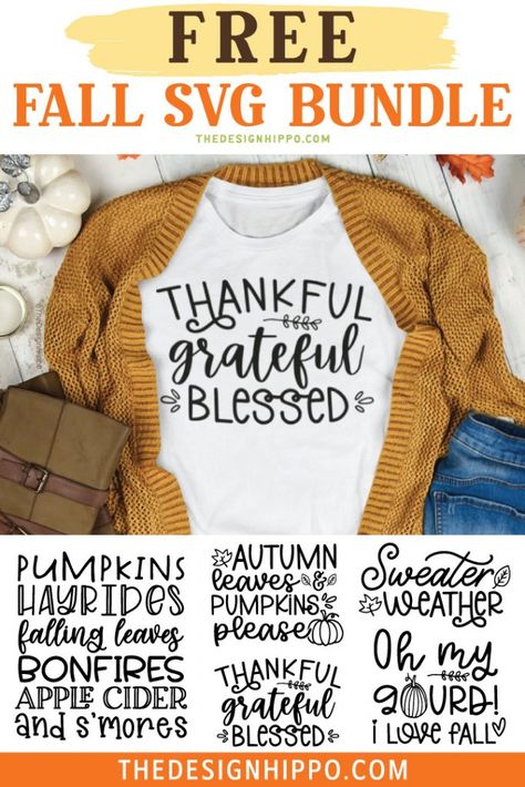 Fall Shirts Cricut Ideas, Thankful Shirt Ideas Vinyl, Free Svg Fall Files For Cricut, Fall Shirt Sayings, Free Fall Svg Files For Cricut Shirts & Tops, Fall Diy Shirts Vinyl, Fall Cricut Shirt Ideas, Thanksgiving Shirt Svg Free, Diy Fall Shirts Vinyl