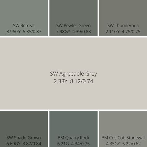 Best Colors With Agreeable Gray, Accent Colors With Agreeable Gray Walls, Color Palette Agreeable Gray, Agreeable Grey Accent Wall, One Shade Darker Than Agreeable Gray, Accent Wall Agreeable Gray, Kitchen Cabinet Color Ideas With Grey Walls, Green That Goes With Agreeable Gray, Agreeable Gray Color Scheme Bathroom