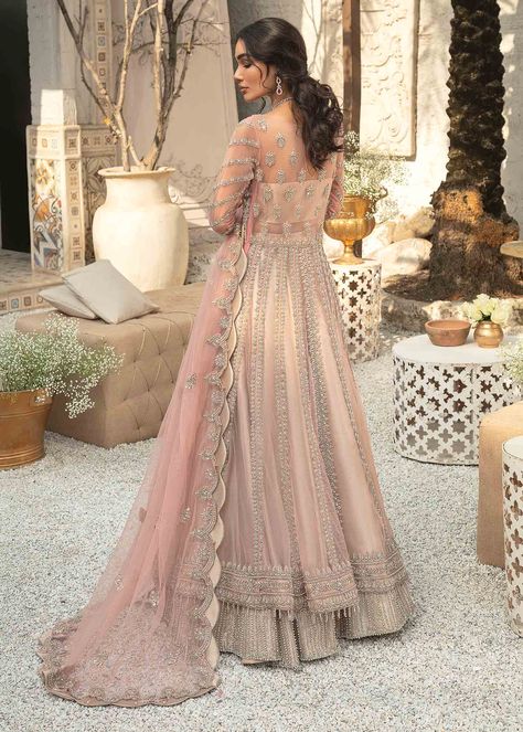Pink Pakistani Dress, Bridal Pishwas, Tissue Dupatta, Lehenga Dress, Pakistani Bridal Dress, Net Gowns, Walima Dress, Casual Party Outfit, Latest Bridal Dresses