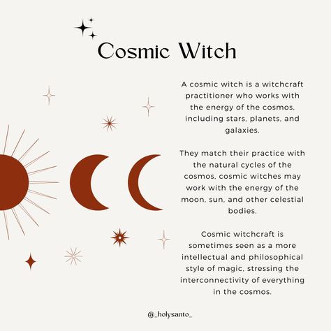 Cosmo Witch, Witches Mark On Body, Witch Materials, Cosmic Witch Aesthetic, Witch Rules, Cosmic Witchcraft, Cosmic Core, Everyday Witchcraft, Witch Types