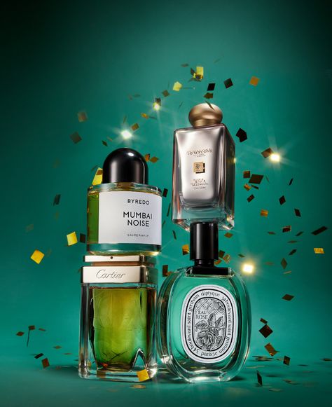 Happiness Bottled • Holiday Fragrance Campaign on Behance Beauty Holiday Campaign, Christmas Beauty Campaign, Holiday Campaign Advertising, Product Photography Holiday, Christmas Beauty Photography, New Year Product Photography, Holiday Product Photography, Christmas Product Photography, Christmas Perfume