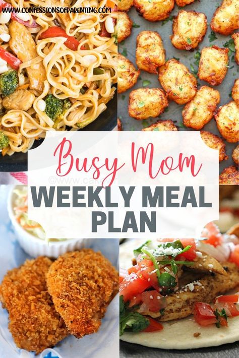 Planning Meals For The Week Families, Essen, Busy Family Meal Planning, Family Meal Prep For The Week, December Food, Weekly Meal Plan Family, Pretty Mindset, Healthy Weekly Meal Plan, Family Meal Prep