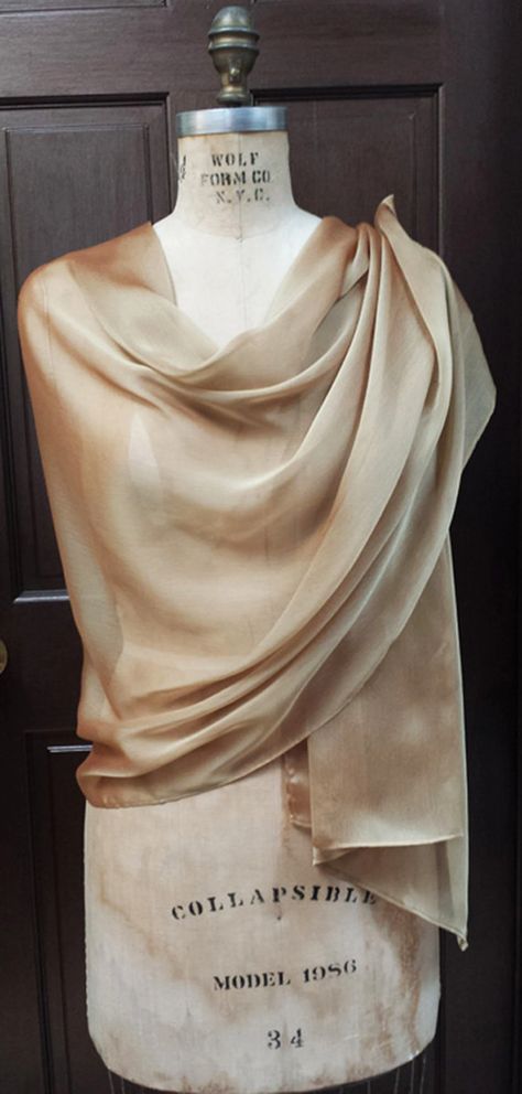 Formal Gold Dress, Formal Wrap, Outfit Large, Gold Shawl, Scarf Coverup, Gold Scarf, Elegant Shawl, Evening Shawls, Chiffon Shawl