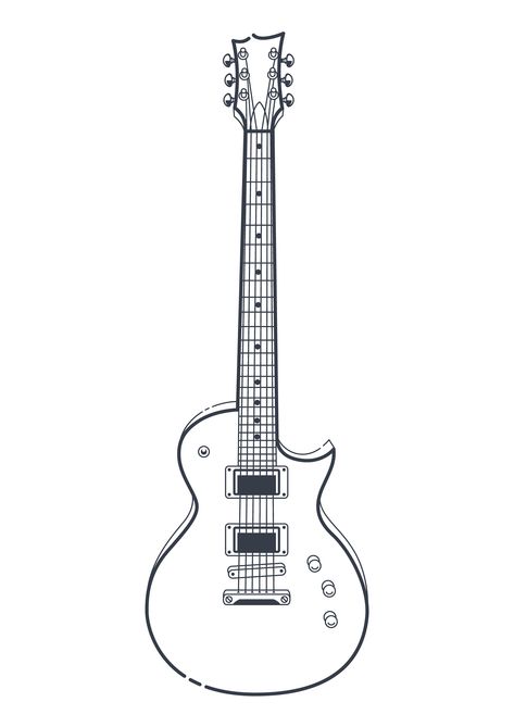 Download Electric Guitar Vector Vector Art. Choose from over a million free vectors, clipart graphics, vector art images, design templates, and illustrations created by artists worldwide! Electric Guitar Tattoo For Men, Electric Guitar Tattoo Ideas, Electric Guitar Drawing Sketches, Electric Guitar Sketch, Cartoon Guitar, Gitar Vintage, Peace Sign Art Hippie, Electric Guitar Art, Mens Body Tattoos