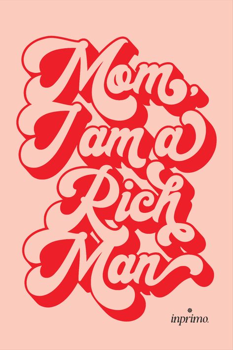 Unleash Your Feminist Spirit with our Retro 'Mom, I Am a Rich Man' Print! Celebrate the empowerment of women and challenge traditional gender roles with this vibrant 70s-inspired artwork. Boldly designed with a touch of nostalgia, this print is a reminder that being a 'rich man' goes far beyond financial wealth. It embodies the strength, resilience, and achievements of all women. Add a touch of retro feminism to your space and inspire yourself every day with this powerful art piece! Retro Feminist Posters, Feminist Art Prints, But Mom I Am The Rich Man, Mom I Am A Rich Man Poster, Jaelyn Core, 70s Feminism, Mom I Am A Rich Man, Feminism Collage, Desk Collage