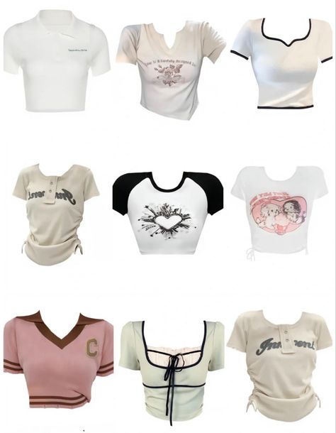Crop Top Outfits, Trendy Shirts Crop Tops, Crop Top Outfits Classy, 일본 패션, Clueless Outfits, Easy Trendy Outfits, Cute Swag Outfits, Really Cute Outfits