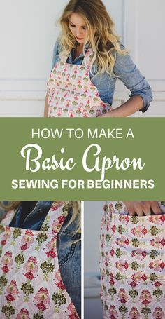 Patchwork, Tela, Retro Apron Patterns Farmhouse, Sew Home Decor Projects, Free Apron Sewing Patterns Simple, How To Sew Aprons For Beginners, How To Sew A Apron, How To Make Aprons Diy, Kitchen Apron Sewing Pattern