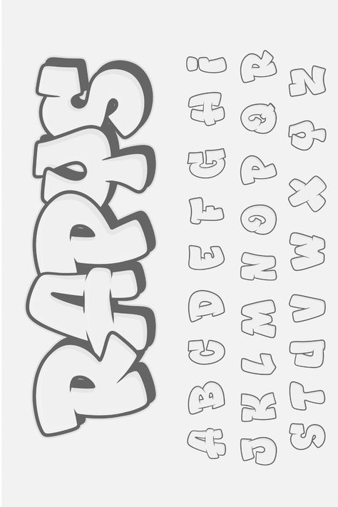 Fat Fonts Lettering Alphabet Aesthetic, Grafity Huruf, Cool Letter Ideas, Cute Graffiti Letters, Grafitti Letters Design Fonts, Alphabet Fonts Bubble, Drawing Fonts Hand Drawn, Font Chữ Calligraphy, Cool Lettering Styles