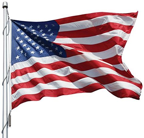 Outdoor Décor-American Flag 8x12 Ft 2Ply Polyester Presidential Series Sewn 8x12 US Flag * Click on the image for additional details. Us Flags, Flag Store, White Rope, Duck Cloth, Fabric Flags, America Flag, Outdoor Flags, Flags Of The World, Flag Pole