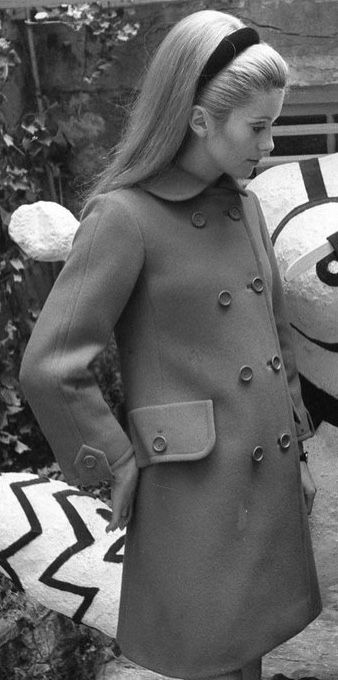 Rich 60s Fashion, 60s Winter Aesthetic, 1960s Business Women, Winter 60s Fashion, Catherine Deneuve Aesthetic, 1960s French Fashion, 60s French Fashion, French Cinematography, Catherine Deneuve 60s