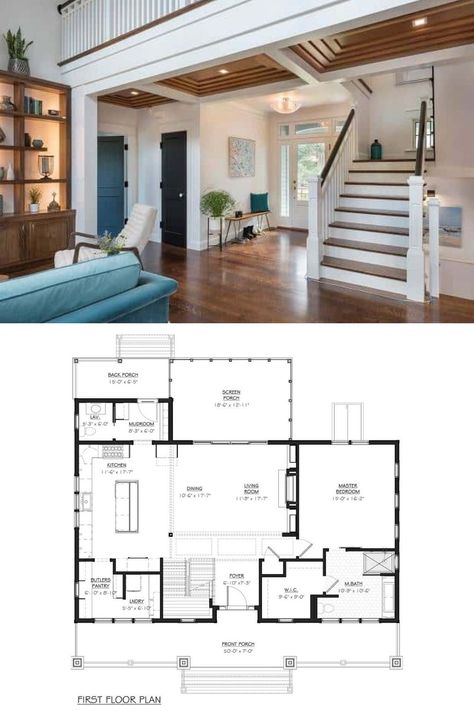 Two Story House Plans Sims 4, Two Story House Plan With Main Floor Master, Four Bedroom Tiny House Plans, Interior House Plans Layout, Craftsman With Loft, 4 Bedroom Tiny House Plans, Rectangle House Plans Two Story, Home With Loft House Plans, 2 Story Open Floor Plans