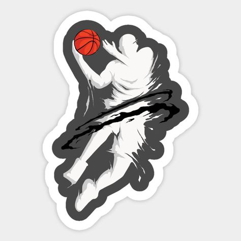 Basketball Stickers Printable, Basketball Stickers, Creative Birthday, Basketball Funny, Creative Birthday Cakes, Basketball Ball, Bee Sticker, Music Stickers, Basketball Hoop