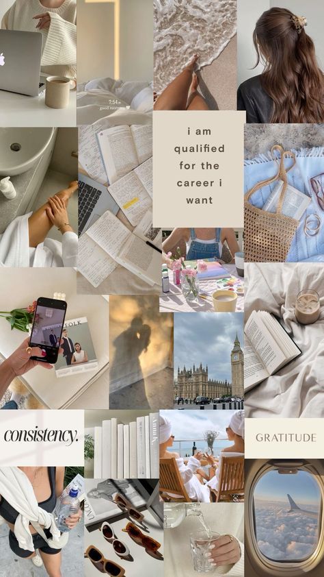 Vision Mood Board Inspiration, Vision Board Beige Aesthetic, Vision Board Wallpaper Desktop 2024, Statistics Aesthetic Wallpaper, 2024 Vision Board Aesthetic Wallpaper, Cpa Vision Board, Motivation Board Aesthetic, Vision Board Ideas Inspiration Aesthetic, That Girl Vision Board 2024