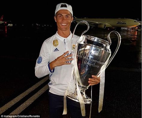 Madrid, Cristiano Ronaldo, Champions League, Happy Man, Ronaldo, A Man