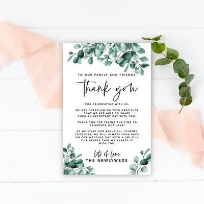 Thank You For Joining Us Wedding, Silver Dollar Eucalyptus Wedding, Wedding Table Place Settings, Paper Lanterns Party, Place Setting Cards, Dollar Eucalyptus, Wedding Notes, Silver Dollar Eucalyptus, Invitation Kits