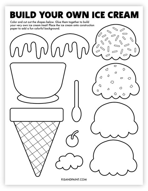 Printable Crafts For Preschoolers, Summer Crafts Easy For Kids, Free Paper Crafts, First Grade Arts And Crafts, Kindergarten Summer Worksheets Free Printables, Welcome Summer Preschool Activities, Preschool Activities 4-5, Schoolage Summer Crafts, Summer School Themes Preschool