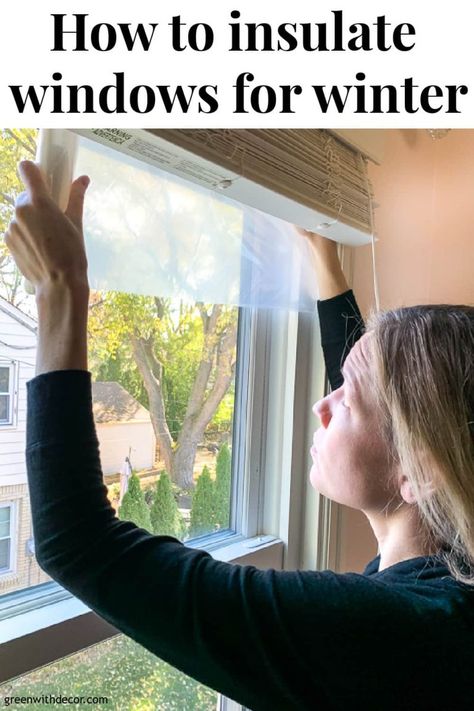 Diy Winter Window Insulation, Insulate House For Winter, Diy Thermal Window Covering, Insulate Windows For Winter Diy, How To Seal Windows For Winter, How To Keep Cold Air Out Windows, Curtains To Keep Out The Cold, How To Seal Windows, Winterize Windows Diy