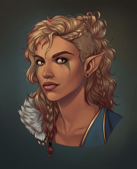 Rachel Denton, Pirate Character, Dnd Elves, Half Elf, Elf Characters, Female Elf, Elf Art, Fantasy Portraits, Dungeons And Dragons Characters