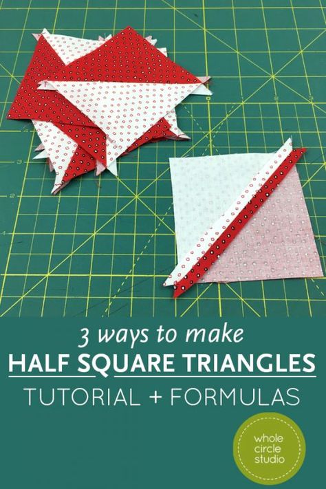 Patchwork, Half Square Triangles Tutorial, Triangle Quilt Tutorials, Missouri Quilt Tutorials, Hst Quilt, Half Square Triangle Quilts Pattern, Triangle Quilt Pattern, Triangle Quilts, Quilting 101