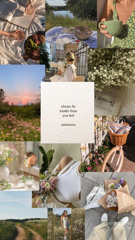 Aesthetic Wallpaper Iphone Spring, Cute Wallpapers Spring Aesthetic, Wallpaper Collages Aesthetic, Wallpapers Spring Aesthetic, Spring Vibe Wallpaper, Spring Aesthetic Wallpaper Pastel, Spring Lifestyle Aesthetic, Wallpaper Aesthetic Spring Vibes, Iphone Wallpaper Aesthetic With Quotes