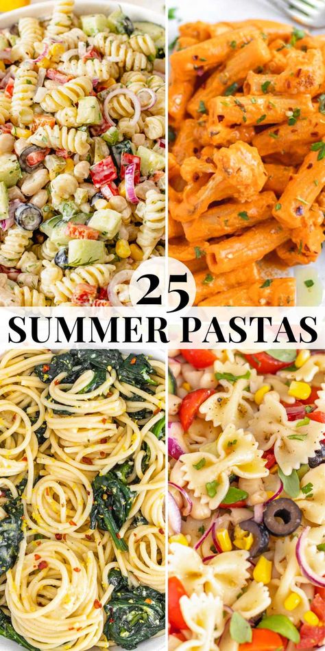 Room Temperature Pasta Dishes, Salads With Pasta Recipes, Pasta Dishes For Dinner Party, Summer Veggie Pasta Recipes, Cookout Pasta Side Dishes, Delicious Summer Recipes, Barbecue Pasta Salad Recipes, Late Summer Recipes Dinner, Creamy Summer Pasta