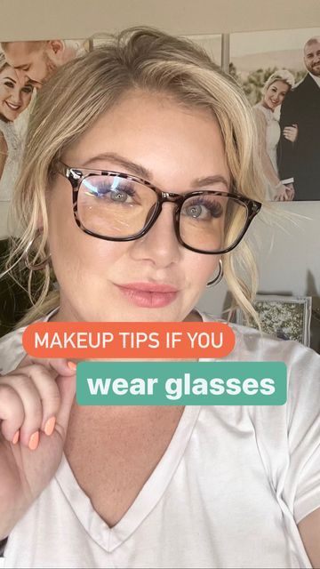 Eye Shadow Glasses, Eye Makeup For People With Glasses, Simple Makeup For Glasses, Glasses Work Outfit, Makeup Under Glasses, Make Up For Glasses Wearers Natural, How To Wear Makeup With Glasses, How To Wear Glasses, Eyeliner For Glasses Wearers